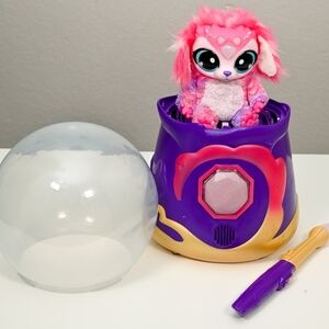 Magic Mixies Magical Misting Crystal Ball with Interactive 8 inch Pink Plush